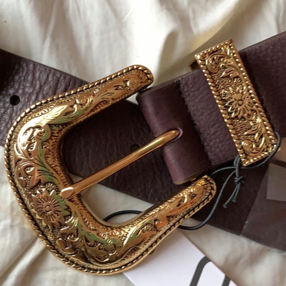Brand new b-low the belt double buckle belt - Picture 3 of 4